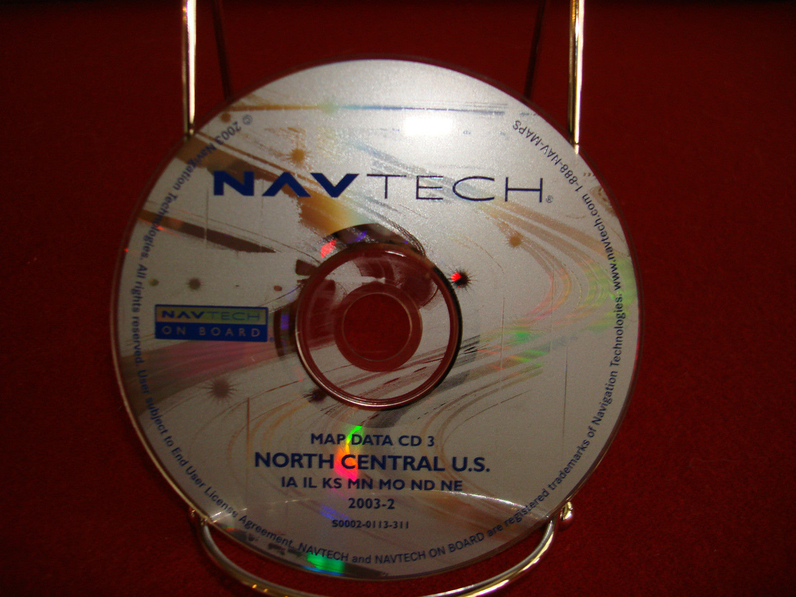 Land Rover / BMW NAVTECH 2003 Navigation Disc North Central US - S0002-0113-311