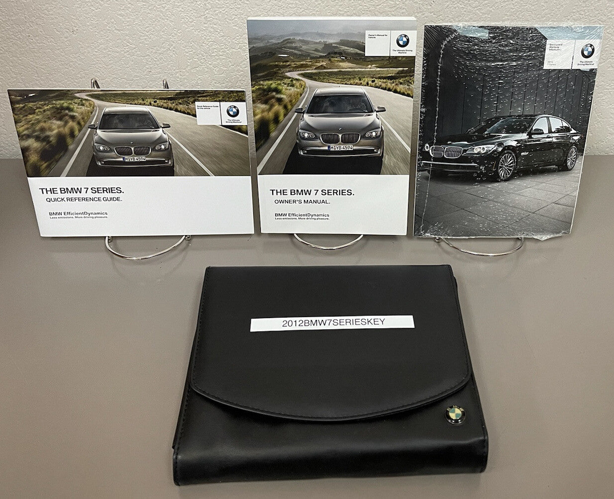 2012 BMW 7 Series 740i 740Li 750i 750Li 760Li xDrive Owner's Manual w/ Key FOB