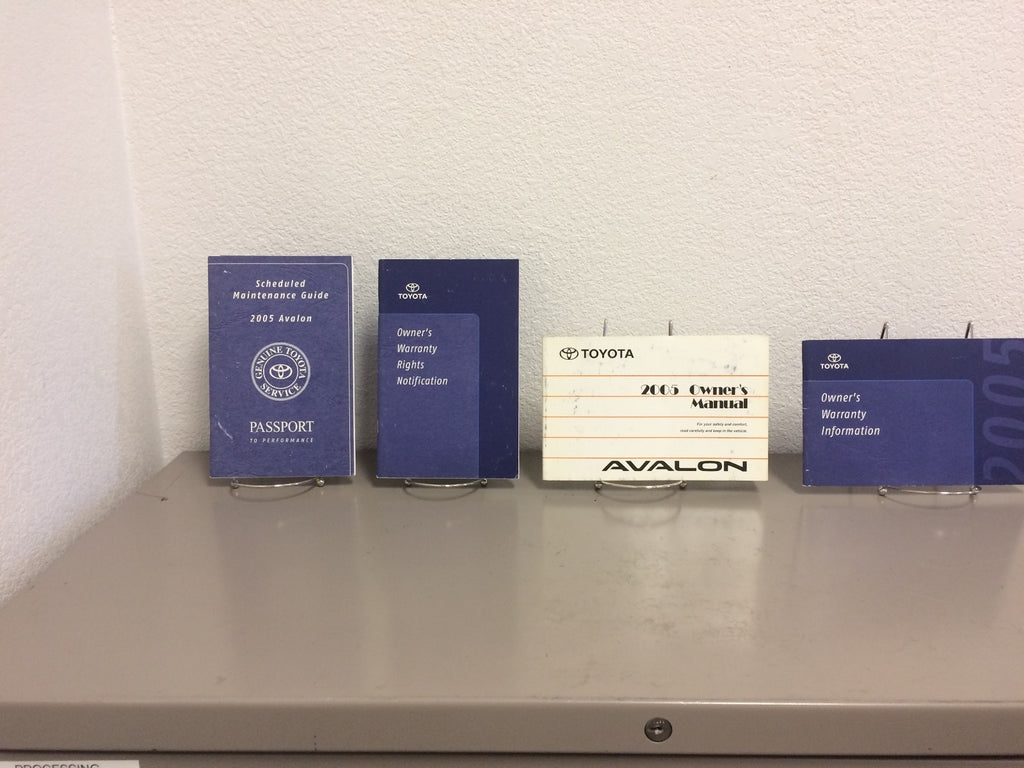 2005 Toyota Avalon OEM Owner's Manual w/ Supplements - Free Shipping