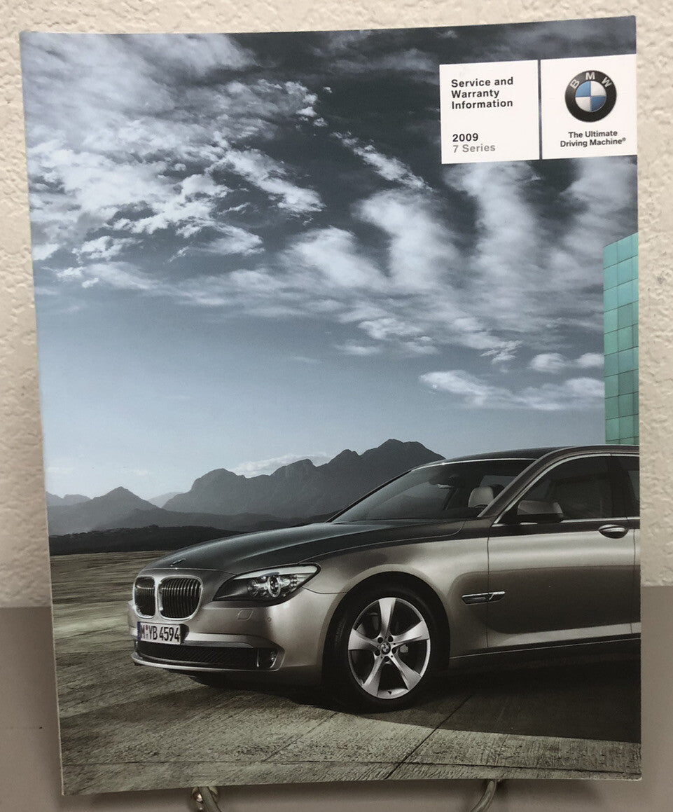2009 BMW 7-Series 750i 750Li w/ iDrive Genuine OEM Owner's Manual Set w/BMW Case