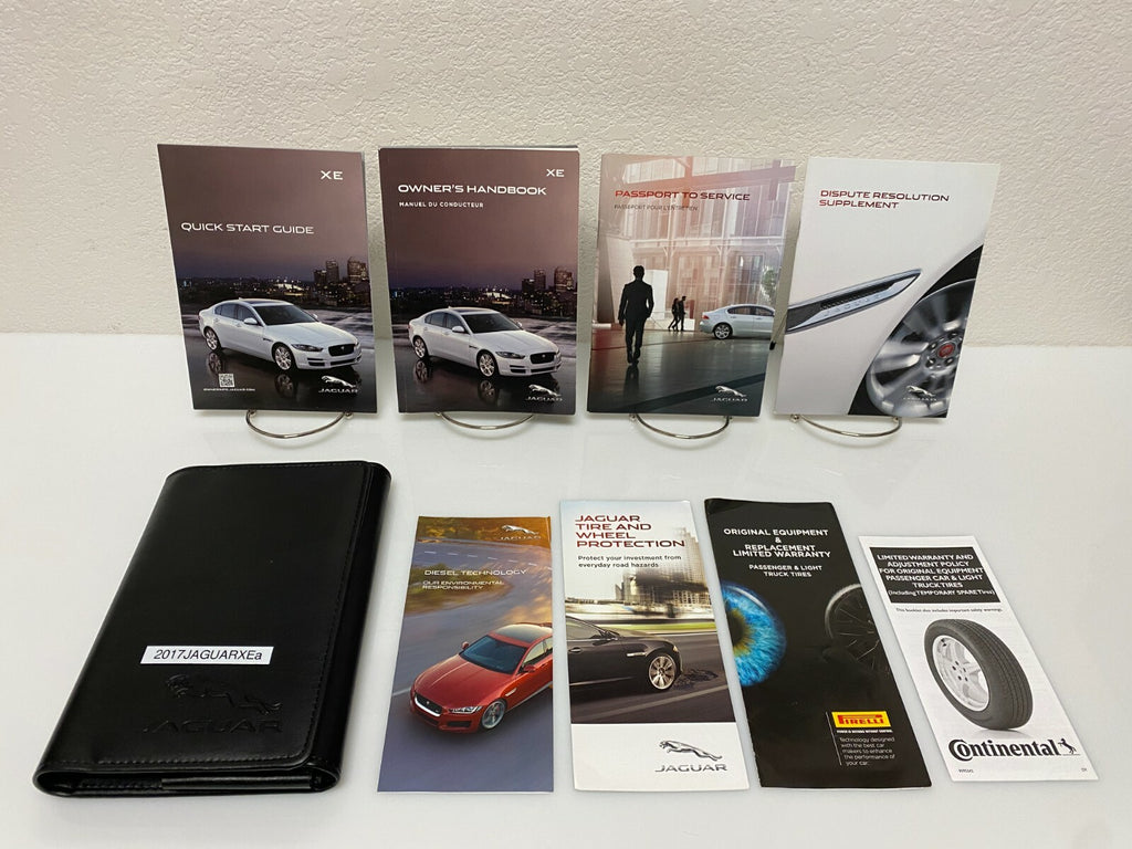 2017 Jaguar XE Genuine OEM Owner's Manual Set with Jaguar Case--Free Shipping!!!