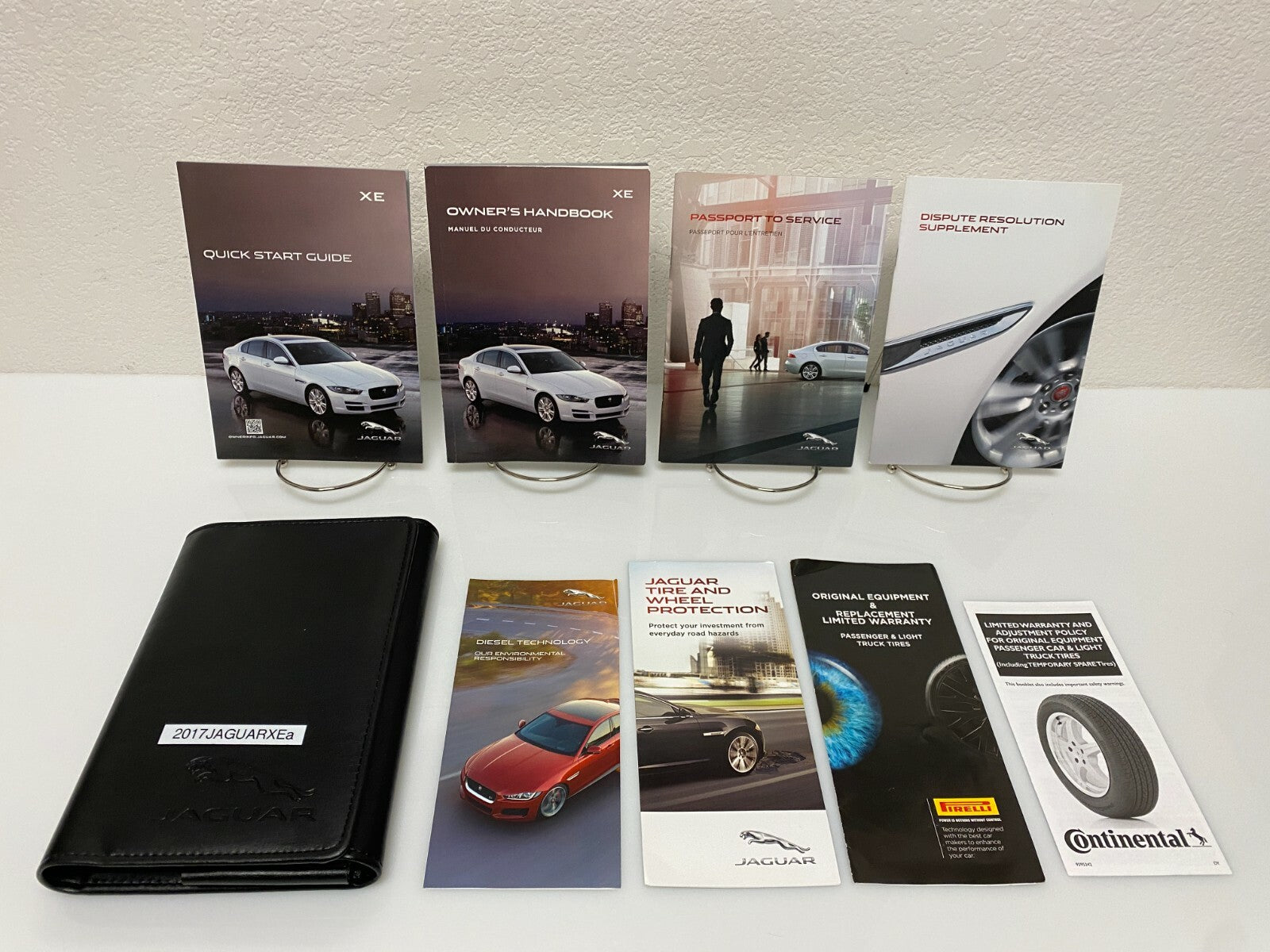 2017 Jaguar XE Genuine OEM Owner's Manual Set with Jaguar Case--Free Shipping!!!