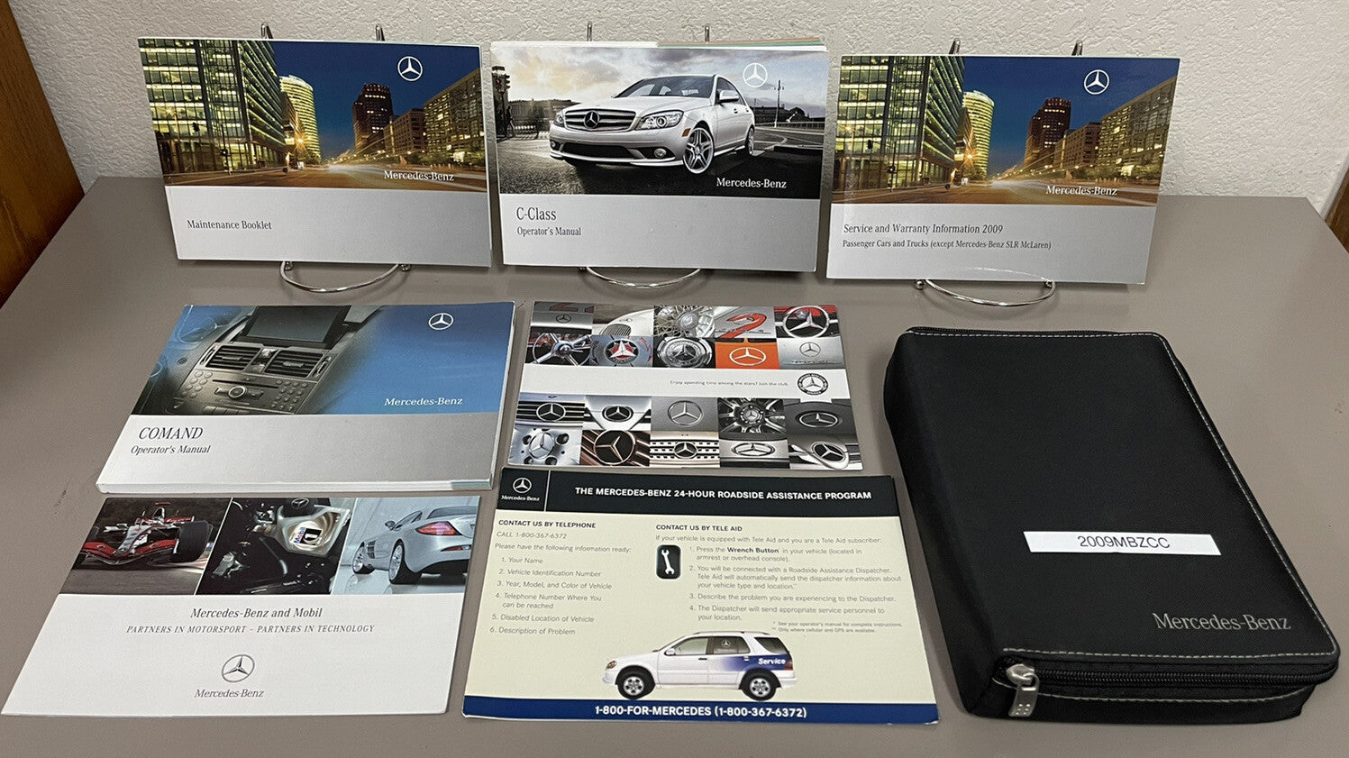 2009 Mercedes-Benz C-Class C230 C300 C350 C63 AMG OEM Owners Manual Set w/COMAND