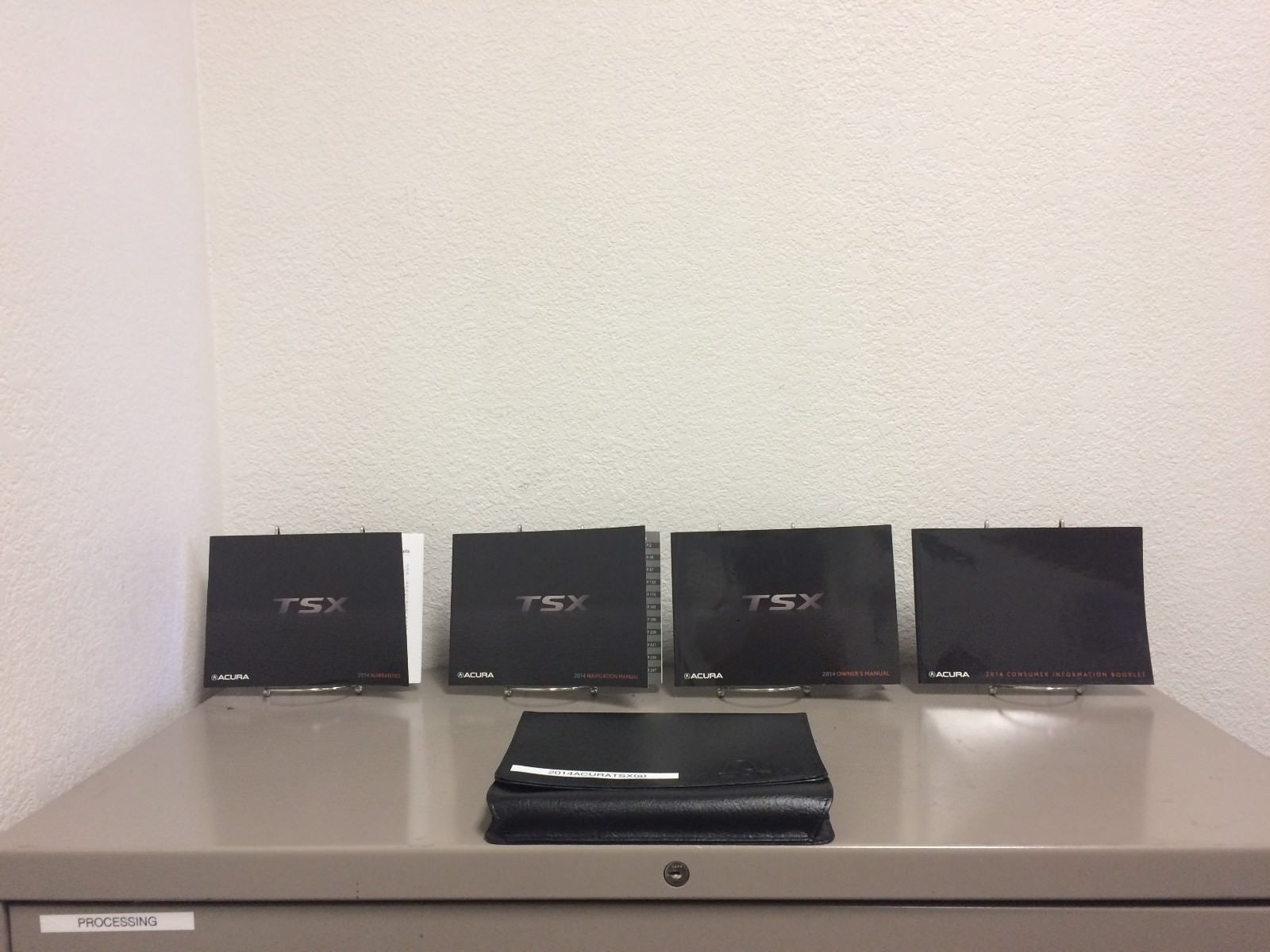 2014 Acura TSX Sedan Genuine OEM Owner's Manual Set w/Navigation Manual and Case