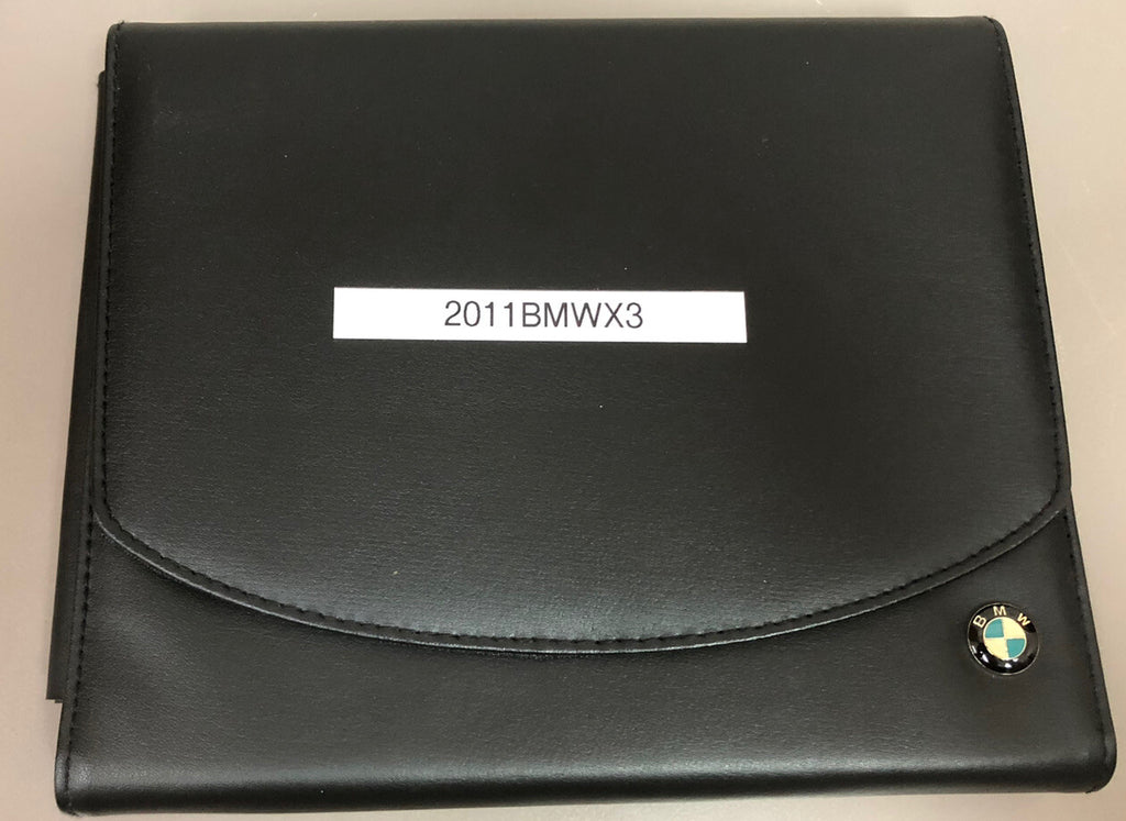 2011 BMW X3 xDrive 2.8i X3 xDrive 3.5i Genuine OEM Owner's Manual w/Case