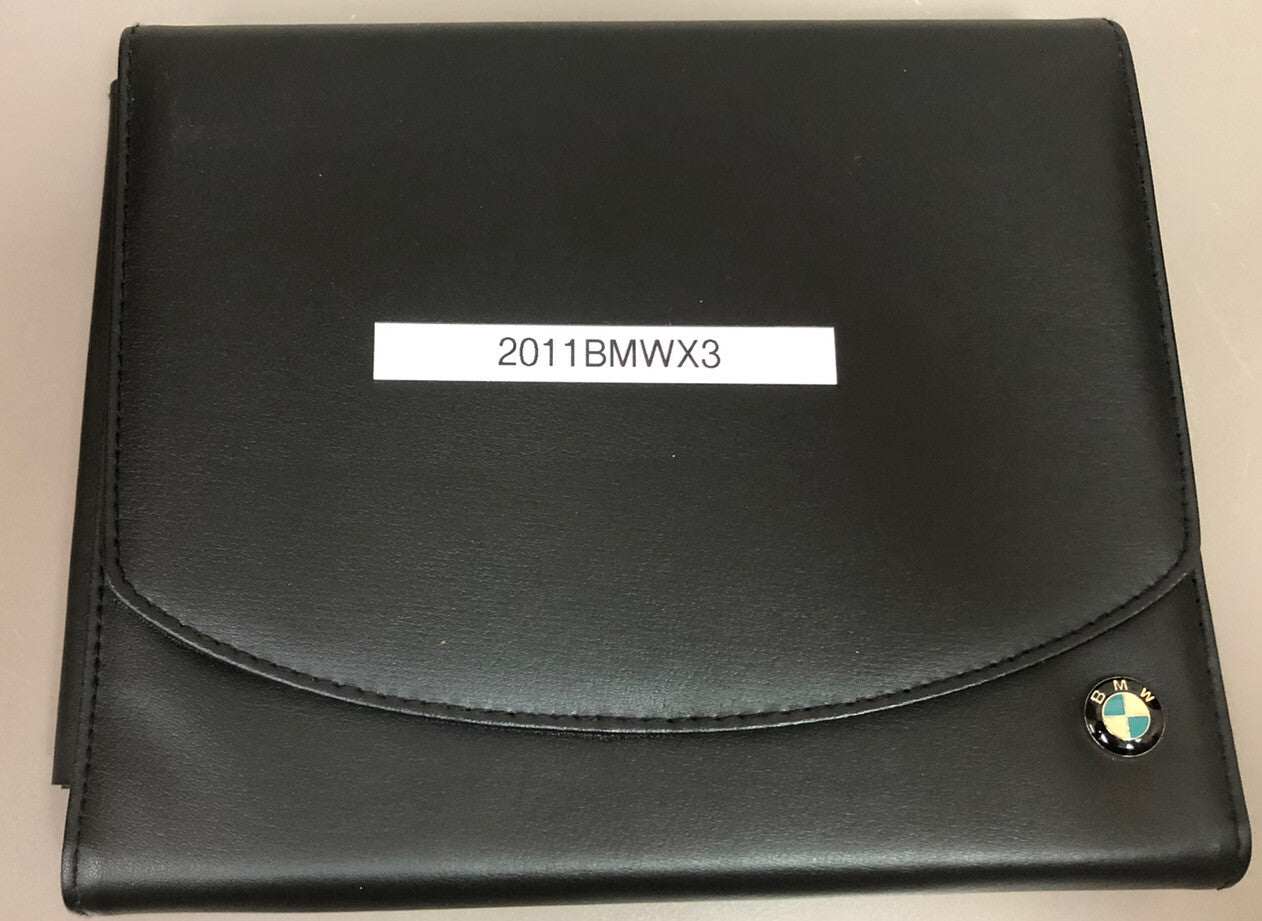 2011 BMW X3 xDrive 2.8i X3 xDrive 3.5i Genuine OEM Owner's Manual w/Case