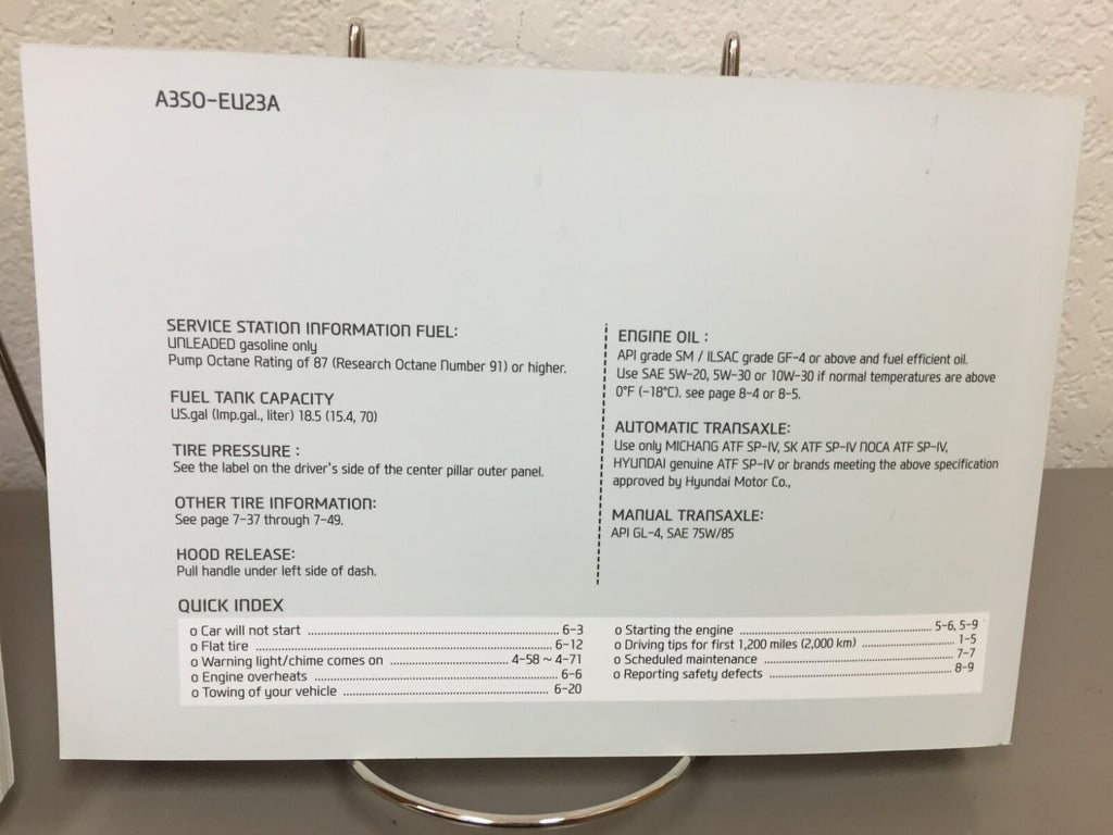 2013 Hyundai Sonata Genuine OEM Owner's Manual Set w/Case--Free Shipping