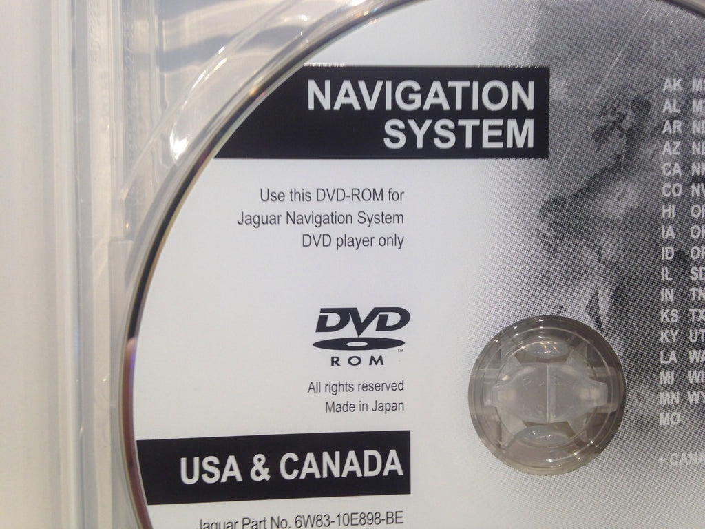 2008 2009 Jaguar XF Series Navigation DVD Map 2 Disc Set w/Case 6W93-10E898-BE