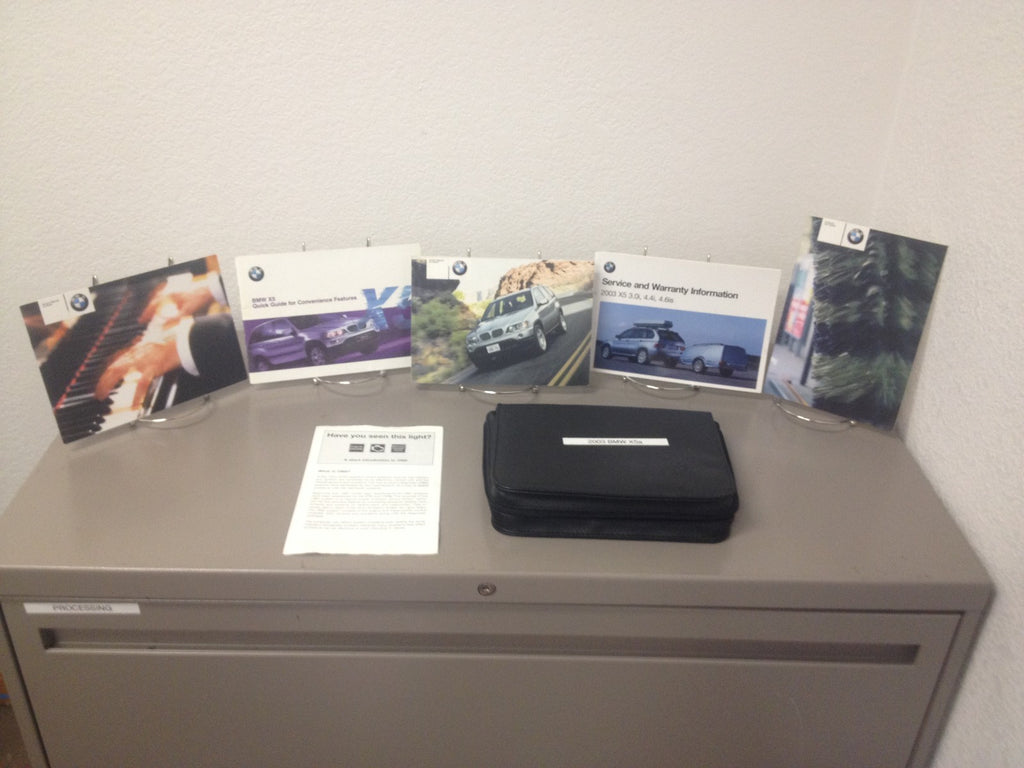 2003 BMW X5 OEM Owners Manual--Fast Free Shipping to All 50 States