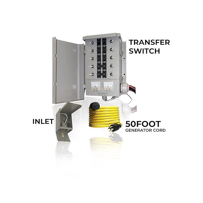 Connecticut Electric EmerGen Manual Transfer Switch Kit EGS107501G2K50 30A/50FT