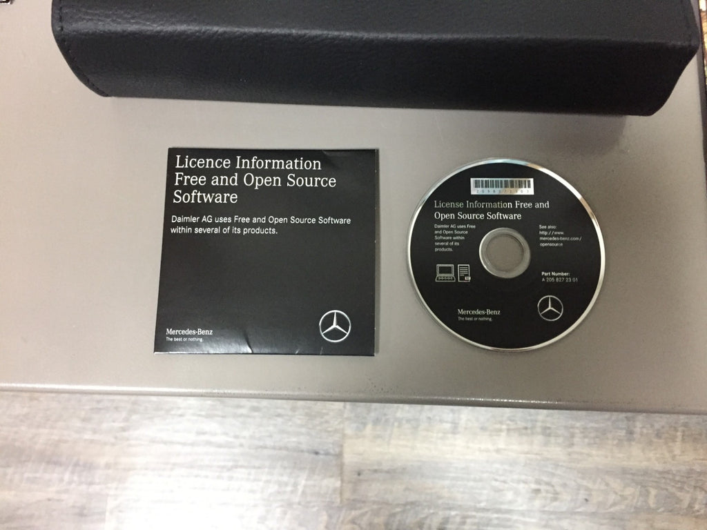 2018 Mercedes-Benz C-Class Coupe Genuine OEM Owner's Manual Set w/Mercedes Case