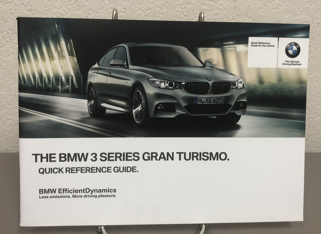 2014 BMW 3 Series Gran Turismo 328i 335i xDrive Owner Manual w/iDrive Navigation