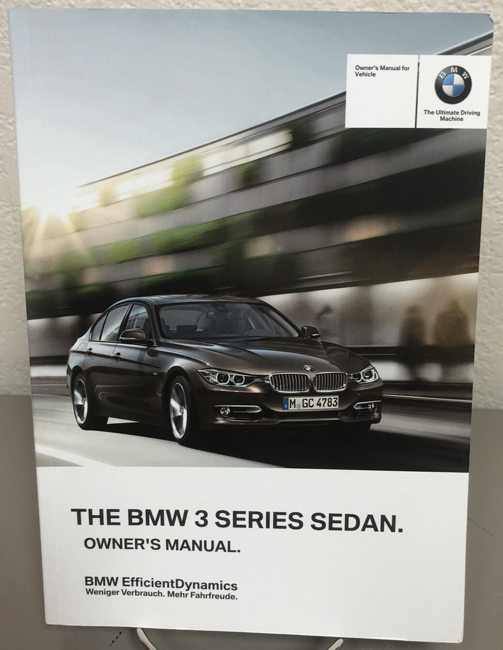 2012 BMW 3 Series Sedan 328i 335i OEM Owner's Manual Set w/BMW Case & iDrive