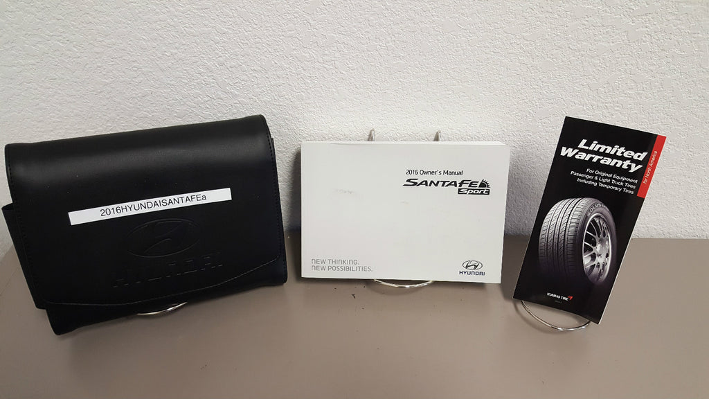 2016 Hyundai Santa Fe Sport Genuine OEM Owner's Manual w/Case--Free Shipping