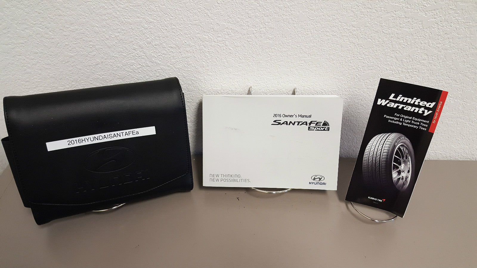 2016 Hyundai Santa Fe Sport Genuine OEM Owner's Manual w/Case--Free Shipping