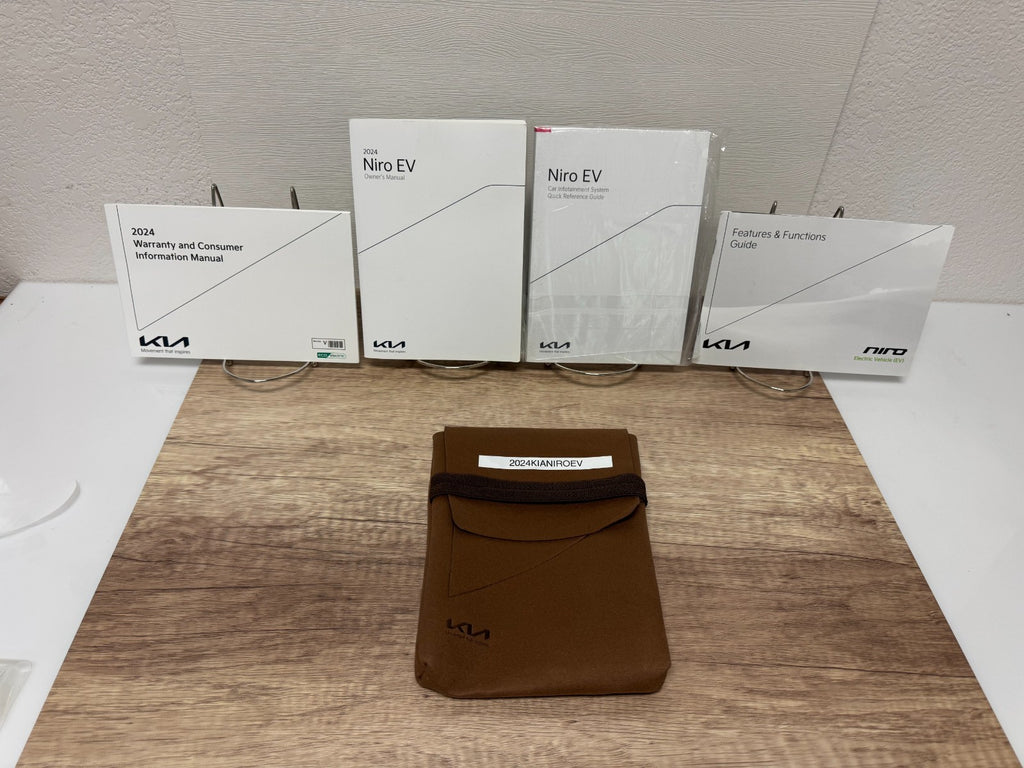 2024 Kia Niro EV Genuine OEM Owner's Manual Set w/Protective Kia Case