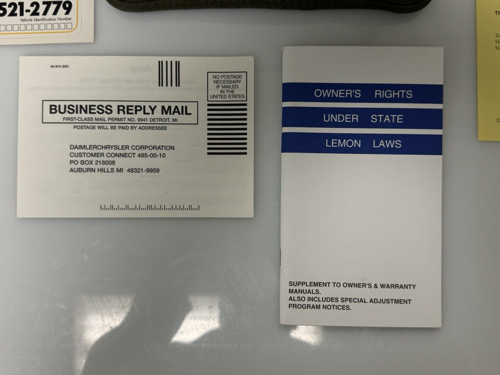 2007 Jeep Grand Cherokee Genuine OEM Owner's Manual Set w/Jeep Case & Navigation