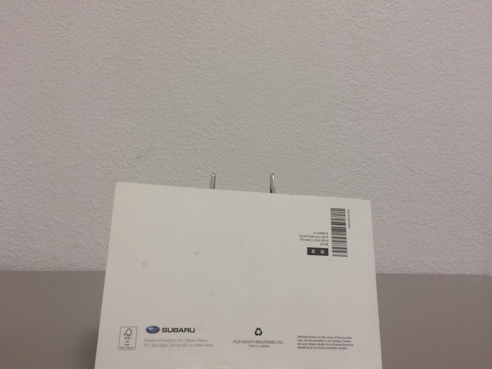 2015 Subaru WRX STI OEM Owner's Manual Set w/Case--Free Shipping!