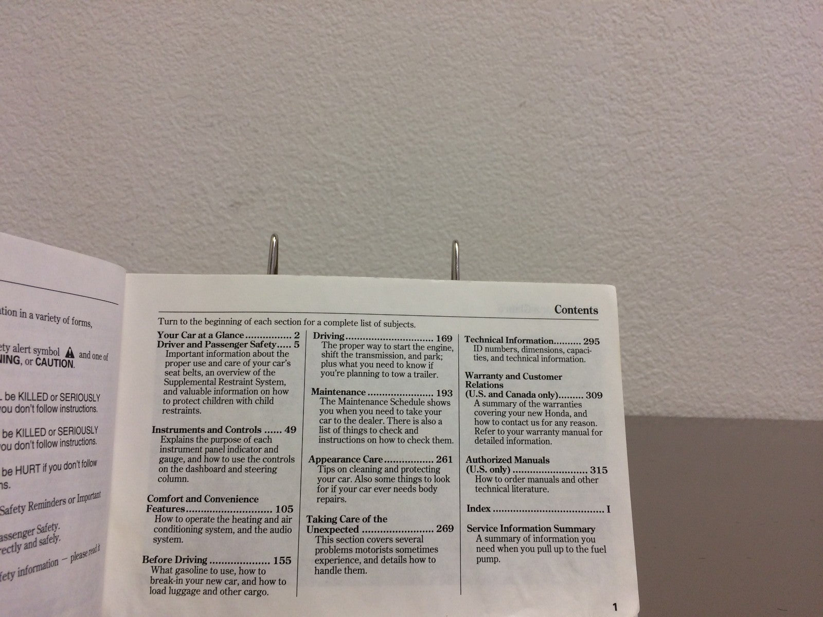 2000 Honda Accord Sedan Genuine OEM Owner's Manual--Free Shipping!