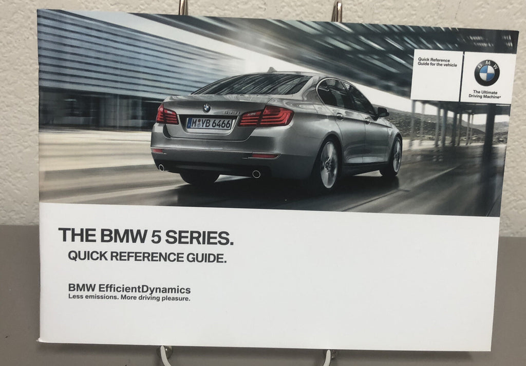 2014 BMW 5 Series Sedan 528i 535i 535d 550i xDrive OEM Owner's Manual w/ iDrive