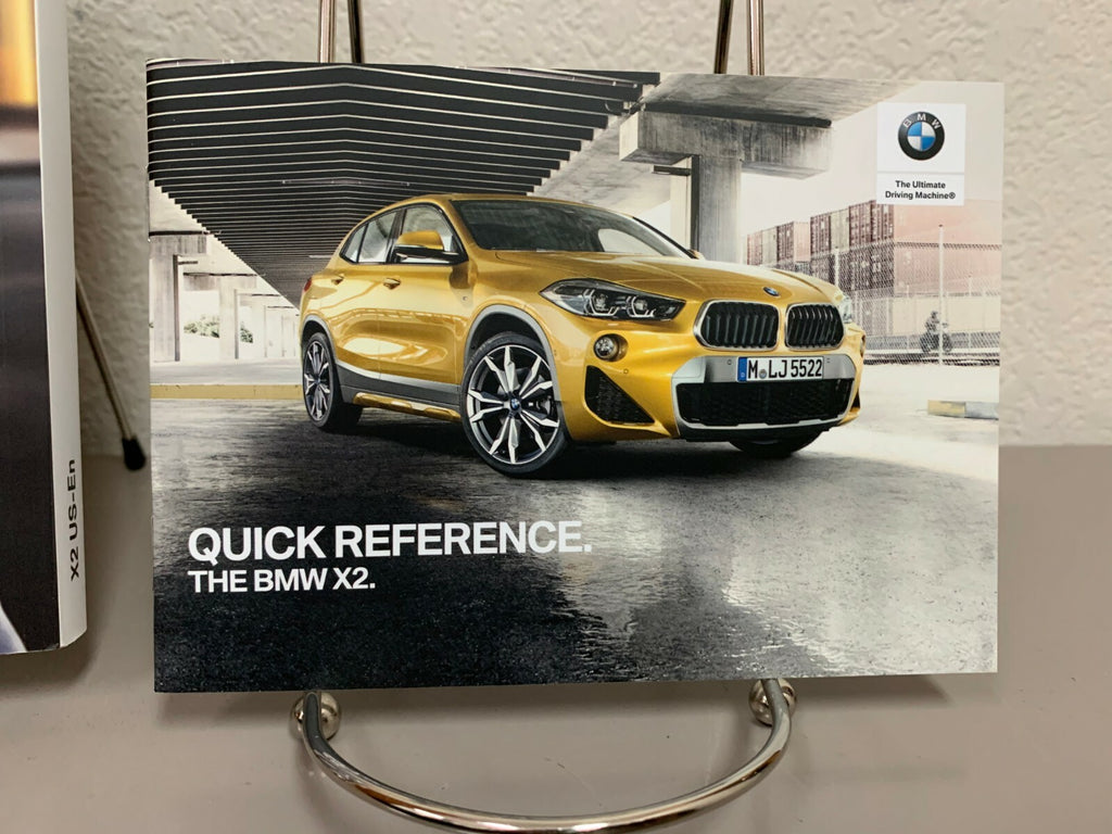 2018 BMW X2 xDrive28i sDrive28i Genuine OEM Owner's Manual Set w/BMW Case