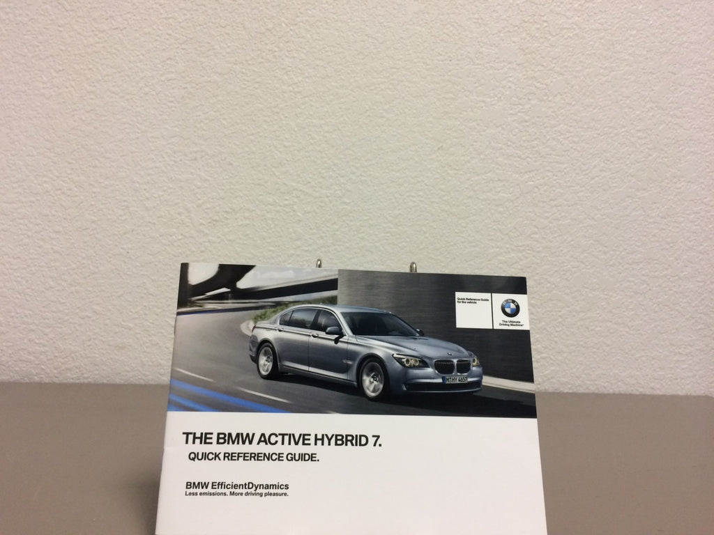 2012 BMW Active Hybrid 7 L OEM Owner's Manual set - Supplements still sealed!