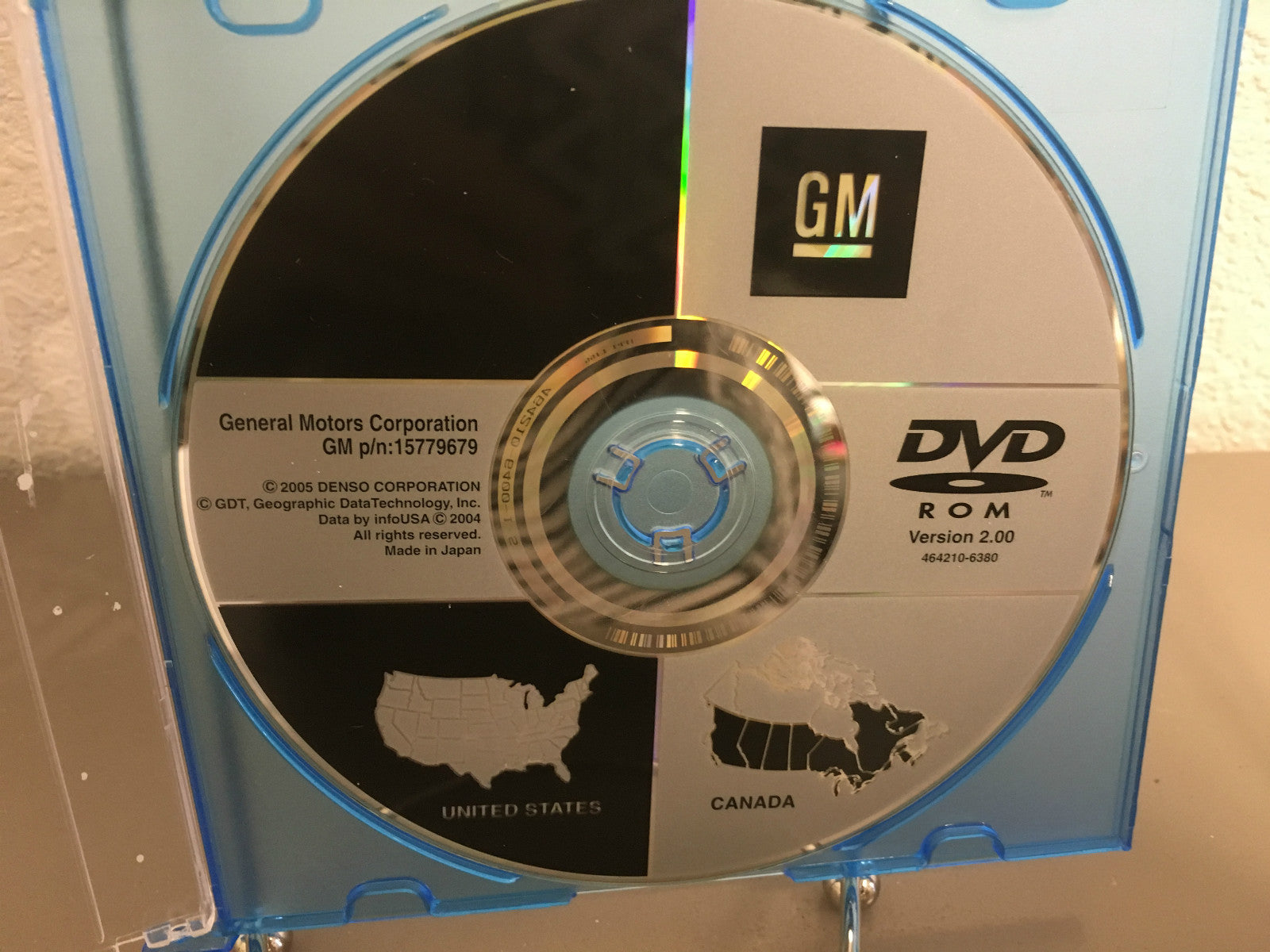 GENUINE OEM CADILLAC PONTIAC CHEVROLET NAVIGATION DISC DVD 15779679 Ver. 2.00