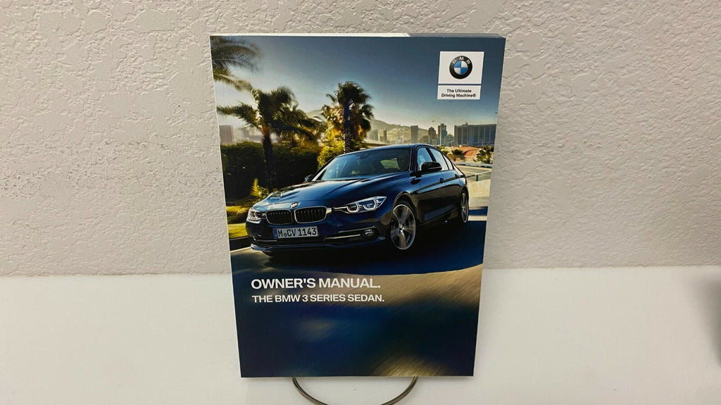 2018 BMW 3 Series Sedan 320i 330i 340i 328d Genuine OEM Owne's Manual Set w/Case