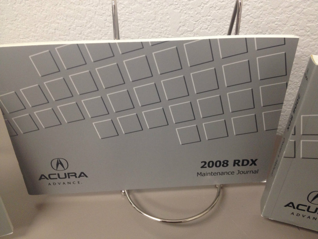 2008 Acura RDX Genuine OEM Owner's Manual Set w/Navigation Manual & Nissan Case