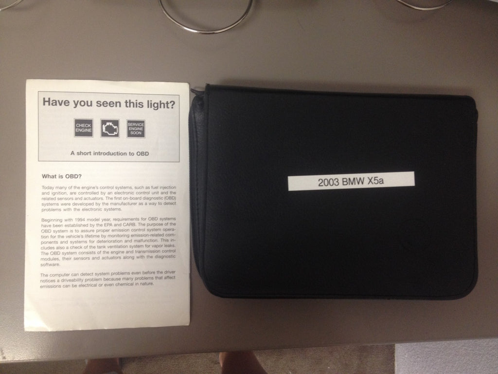 2003 BMW X5 OEM Owners Manual--Fast Free Shipping to All 50 States