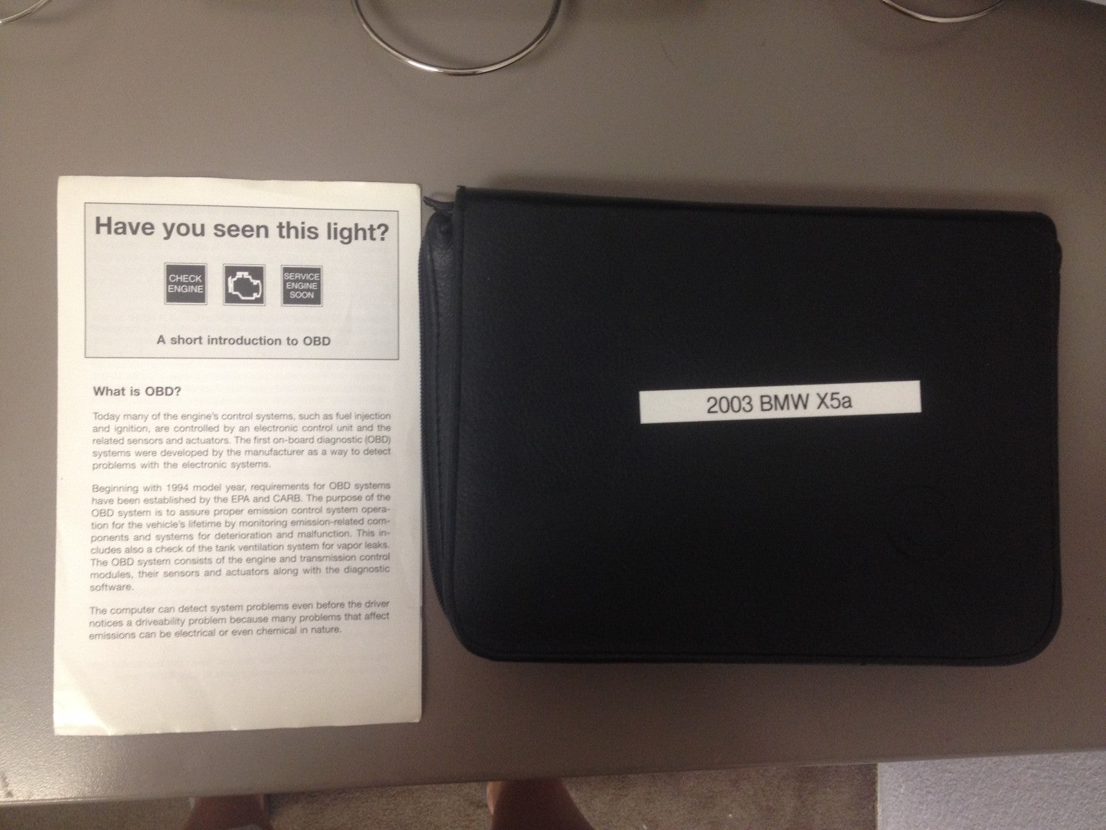 2003 BMW X5 OEM Owners Manual--Fast Free Shipping to All 50 States