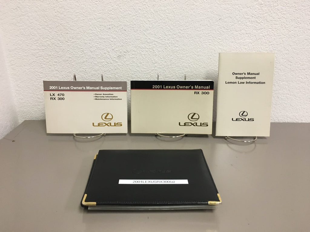 2001 Lexus RX 300 Genuine OEM Owner's Manual Set w/Lexus Case-Free Shipping