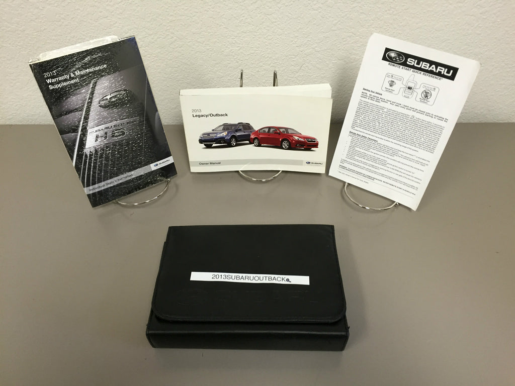 2013 Subaru Legacy Outback OEM Owner's Manual with Case - Free Shipping