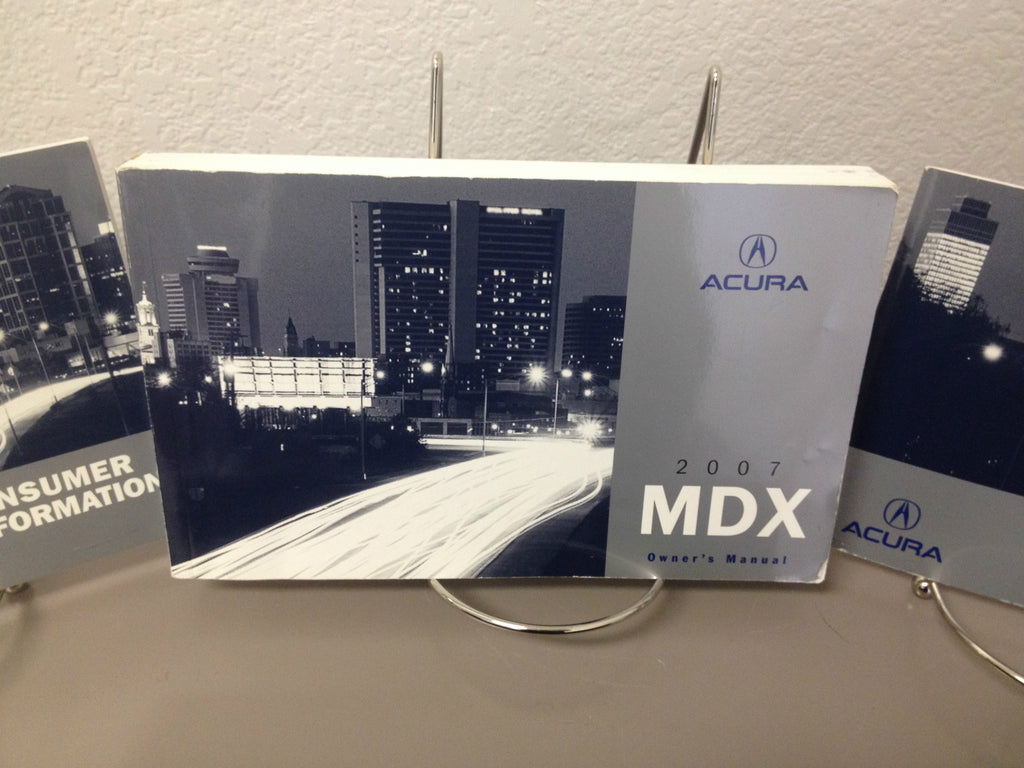 2007 Acura MDX Genuine OEM Owner's Manual Set w/Navigation and Case--Free Ship