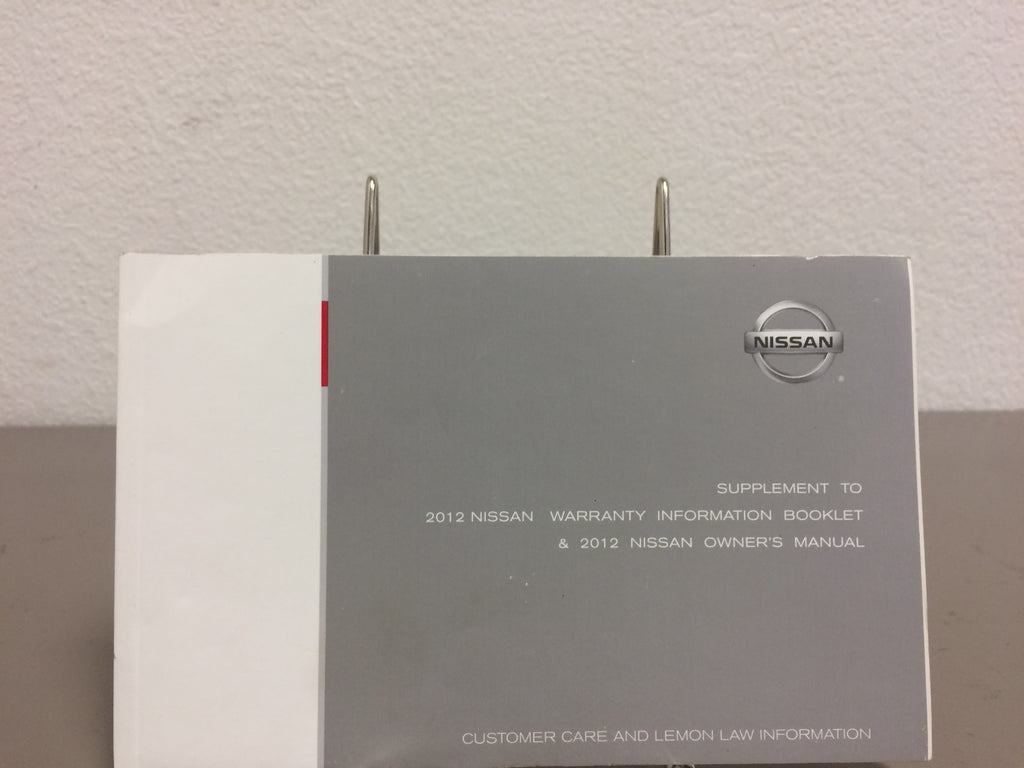2012 Nissan Versa Genuine OEM Owner's Manual Set with Case - Free Shipping