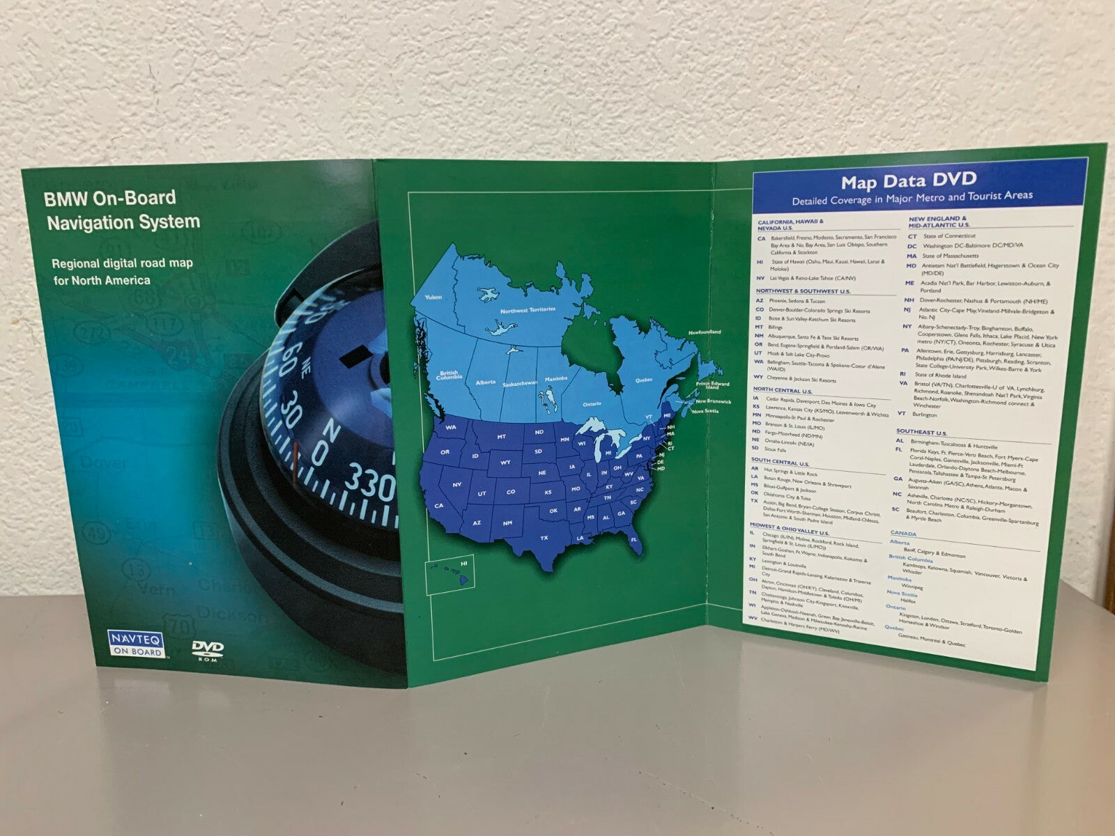 2005 BMW Genuine Navigation Disc Digital Road Map North America 65 90 0 398 540