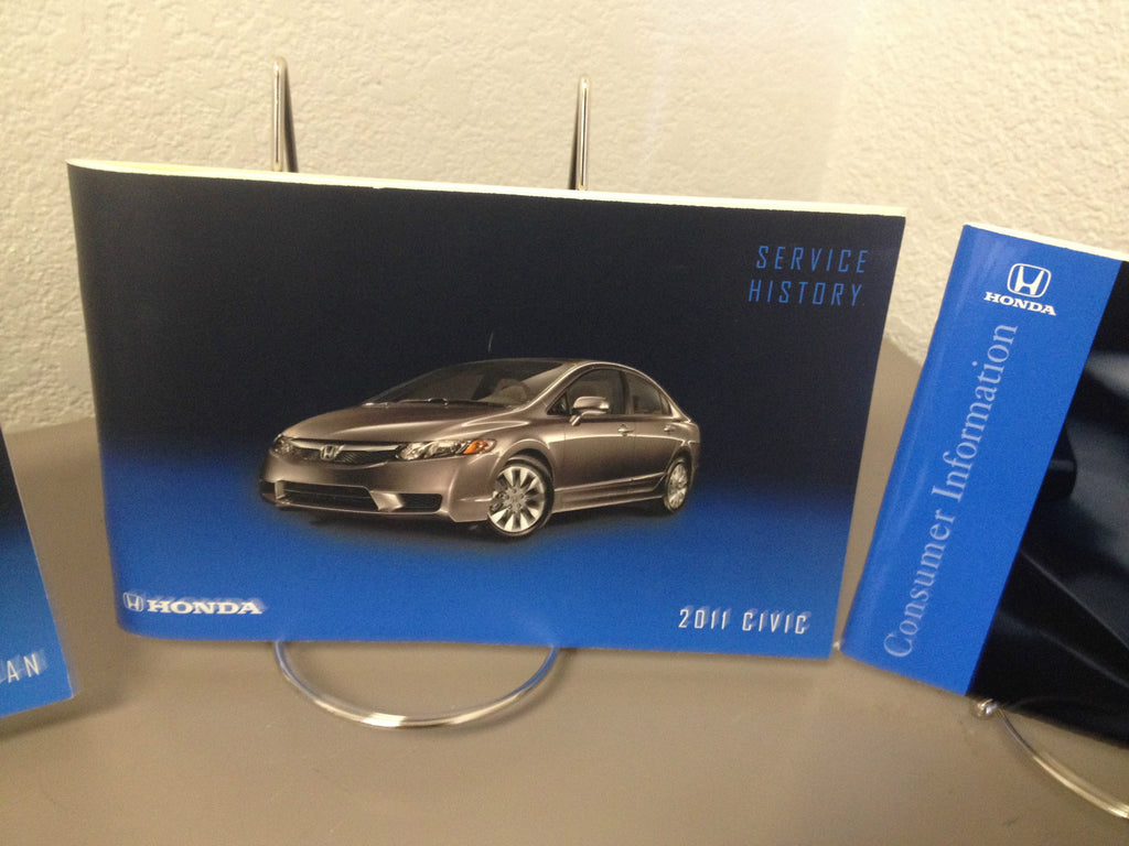 2011 Honda Civic Sedan Genuine OEM Owner's Manual Set w/Case-Fast Free Shipping