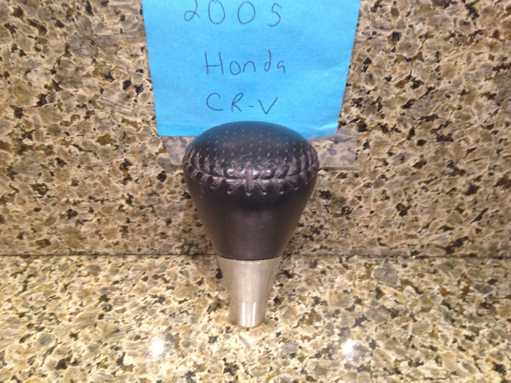 2005 Honda CR-V OEM Shift Knob Black Leather And Chrome