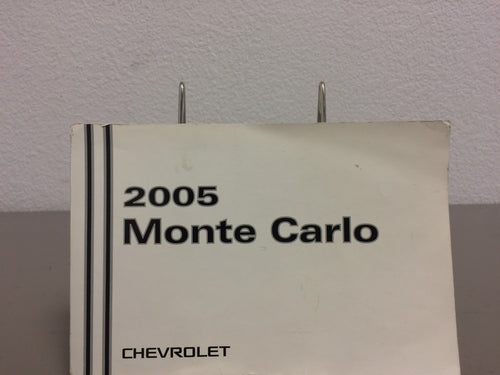 2005 Chevrolet Chevy Monte Carlo Genuine OEM Owner's Manual w/Bonus Key FOB