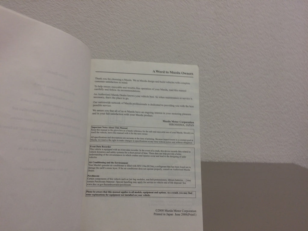 2009 Mazda3 Genuine OEM Owner's Manual Set w/ Mazda Case-Free Shipping!!!!!!!!!!