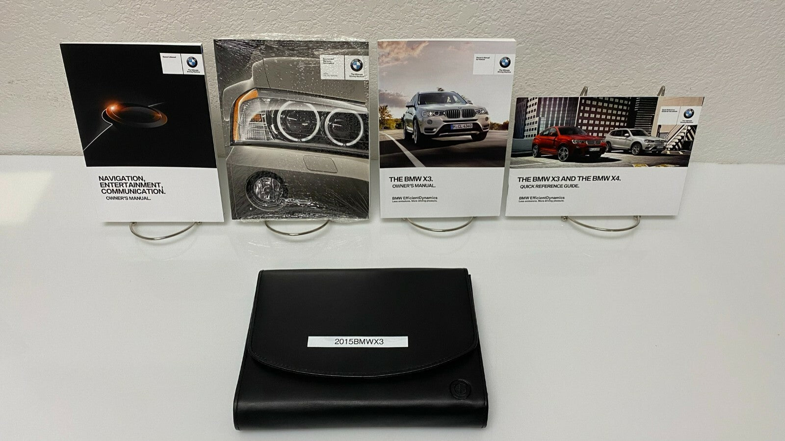 2015 BMW X3 28i 28d 35i sDrive xDrive Genuine OEM Owner's Manual Set w/Case