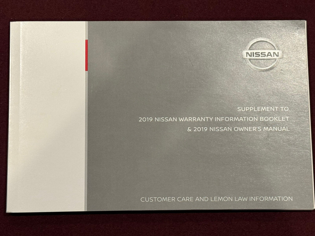 2019 Genuine OEM Nissan Sentra Owner's Manual Set w/Nissan Connect Manual