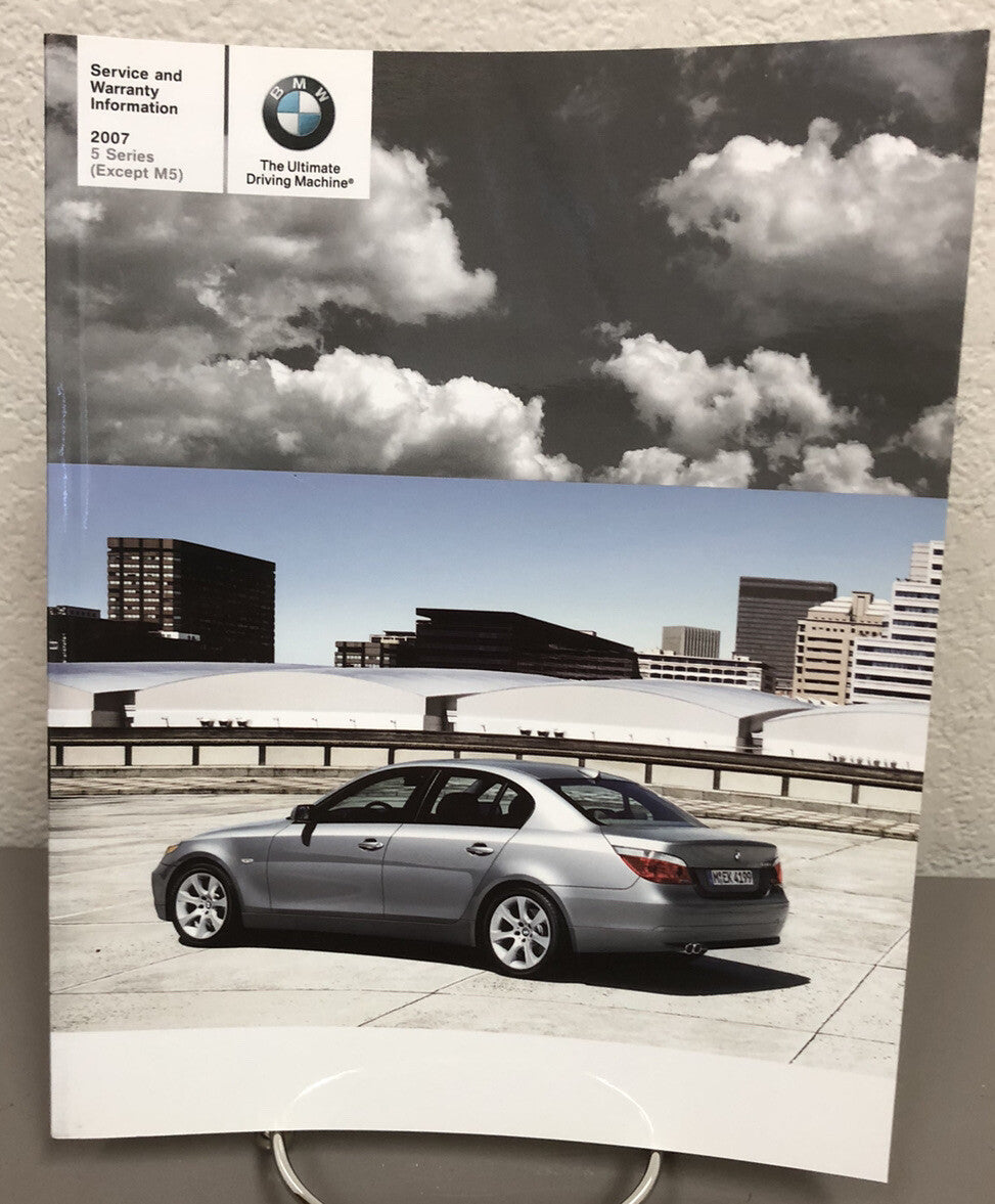 2007 BMW 5-Series 525i 530i 550i 525xi 530xi Genuine OEM Owner's Manual Set
