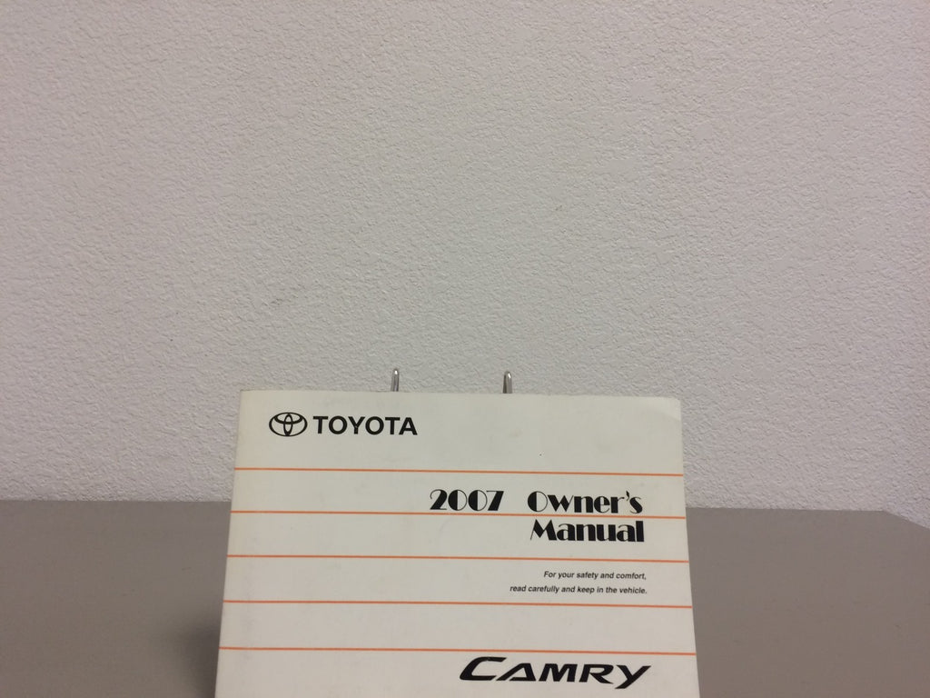 2007 Toyota Camry Genuine OEM Owner's Manual w/Toyota Case-Free Shipping!