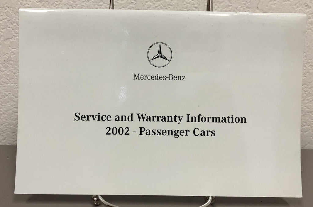 2002 Mercedes Benz S-Class S430 S500 S55 AMG S600 Owner's Manual Set w/MBZ Case