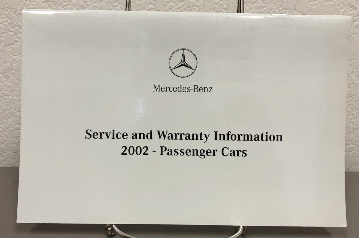 2002 Mercedes Benz S-Class S430 S500 S55 AMG S600 Owner's Manual Set w/MBZ Case