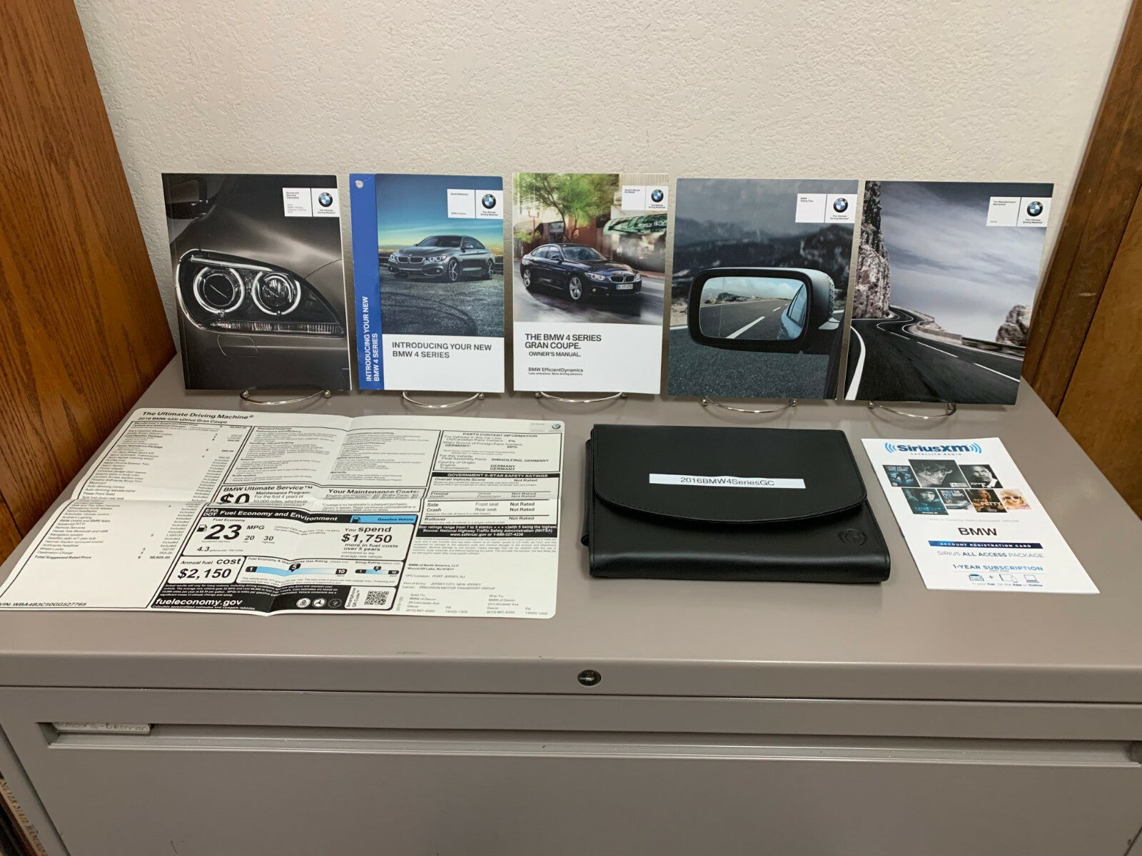2016 BMW 4 Series Gran Coupe 428i 435i xDrive Genuine OEM Owner's Manual w/Case