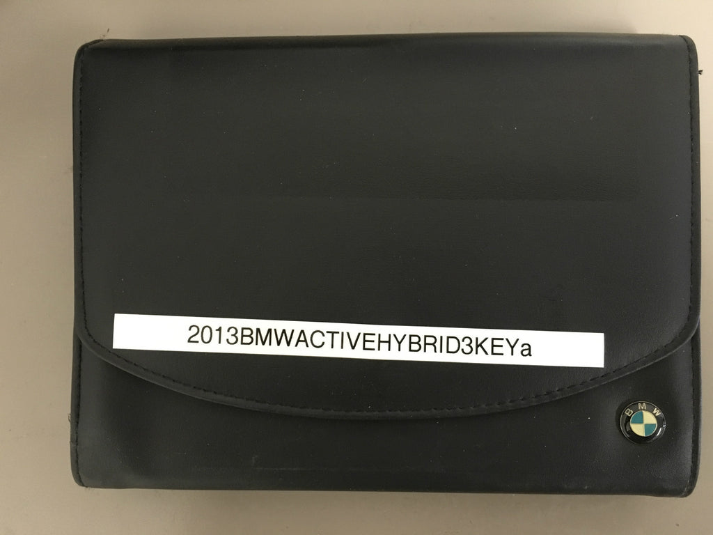 2013 BMW Active Hybrid 3 OEM Owner's Manual w/ Key FOB
