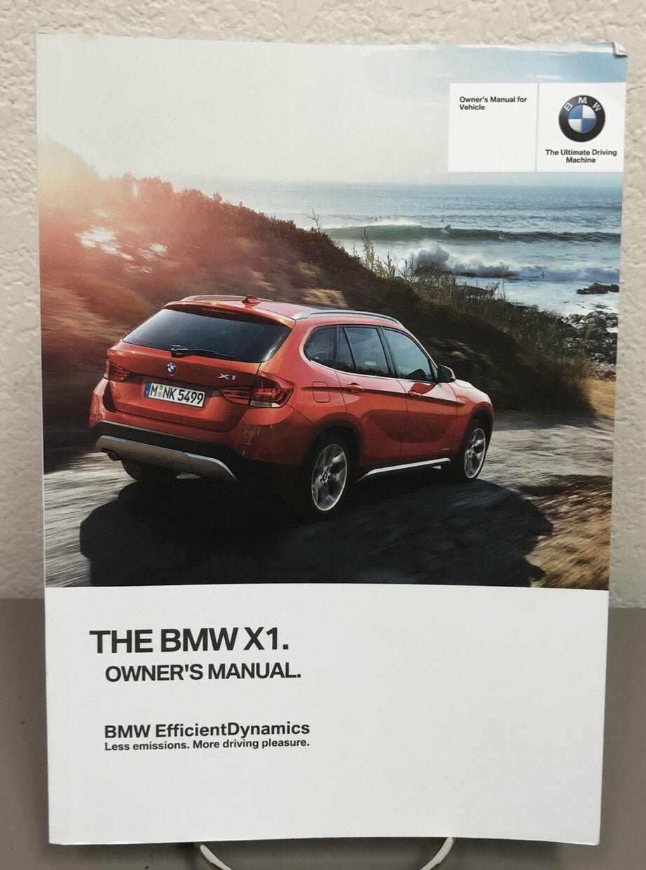 2014 BMW X1 sDrive28i xDrive28i xDrive35i OEM Owner's Manual w/iDrive Navigation