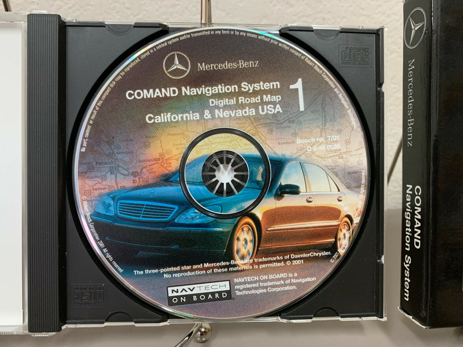 2000 2001 2002 Mercedes-Benz S-Class Comand Navigation DVD California & Nevada
